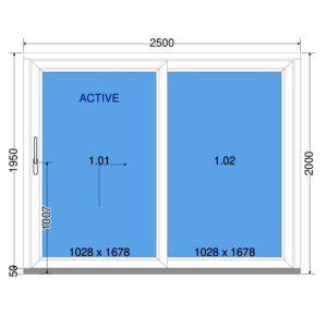 Posuvné dveře 300×200 cm (3000×2000 mm) | bílé